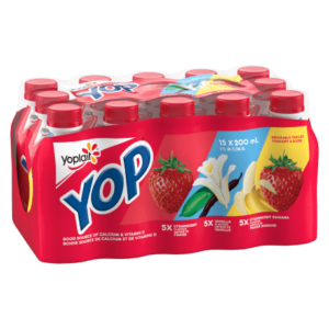 Yop Yogurt - Vanilla Strawberry Strawberry-Banana - Yoplait Canada